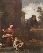 MURILLO, Bartolome Esteban Holy Family with the Infant St John dh china oil painting reproduction